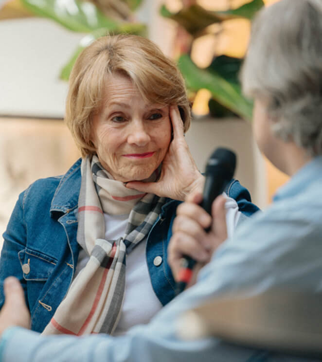 Guests in conversation at the San Francisco festival