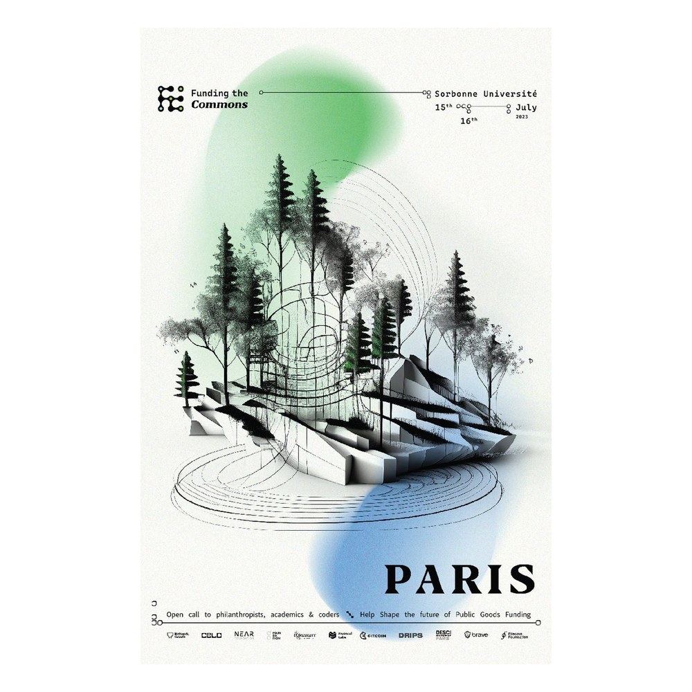 Funding the Commons Paris 2023 poster