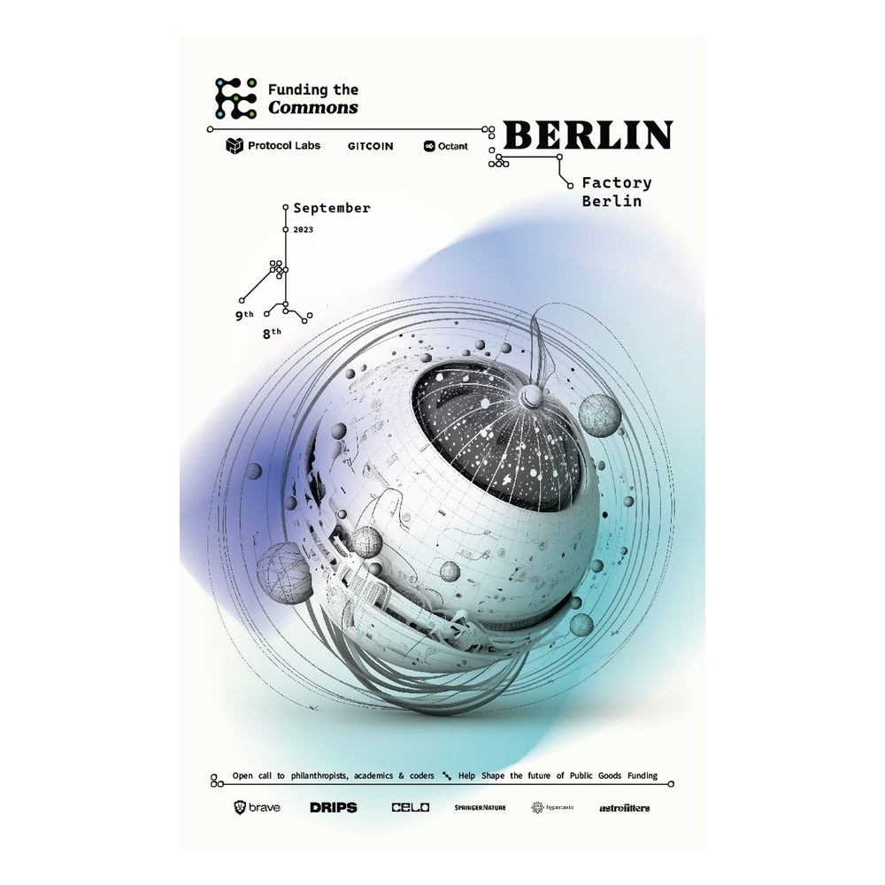 Funding the Commons Berlin 2023 poster